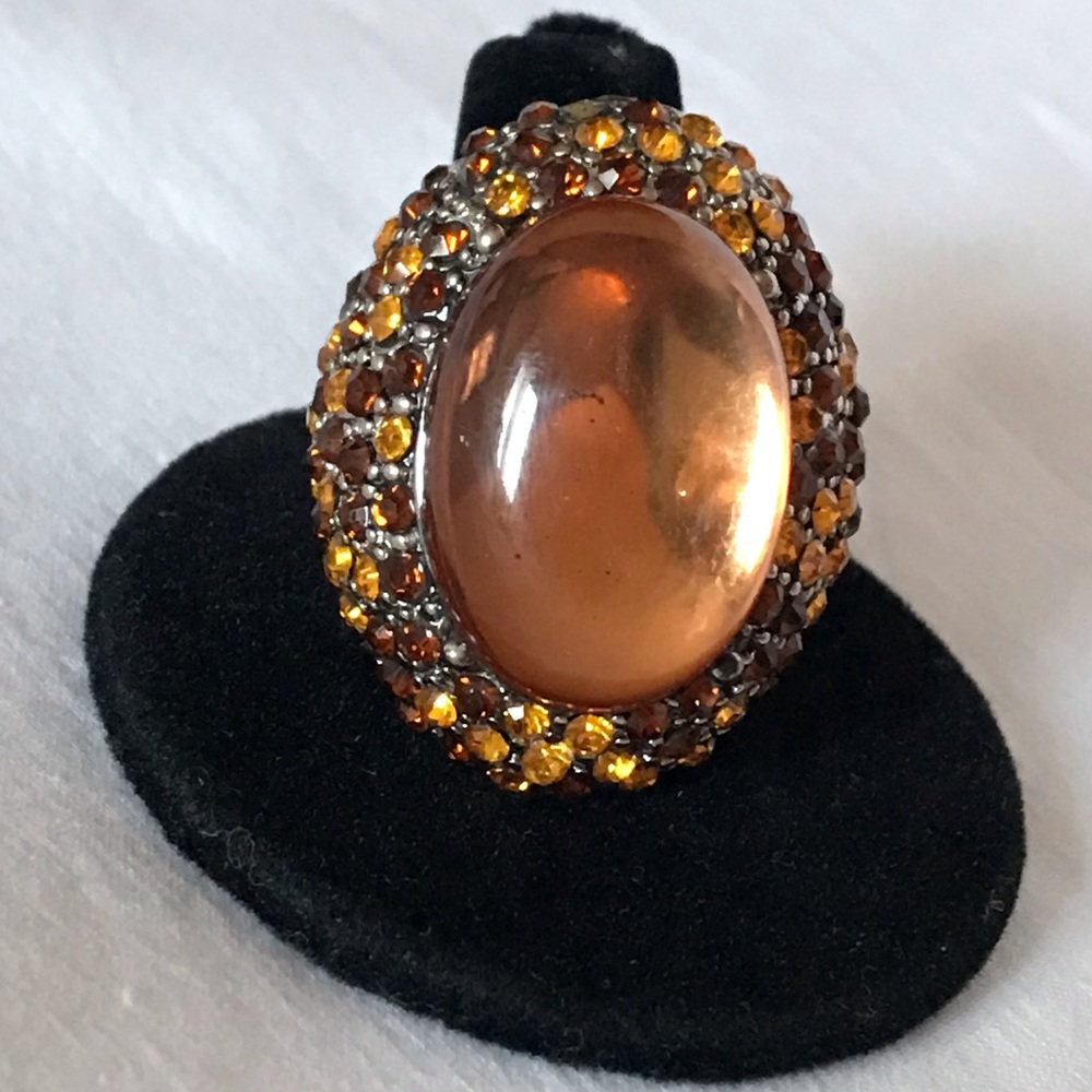 Bronze cocktail ring